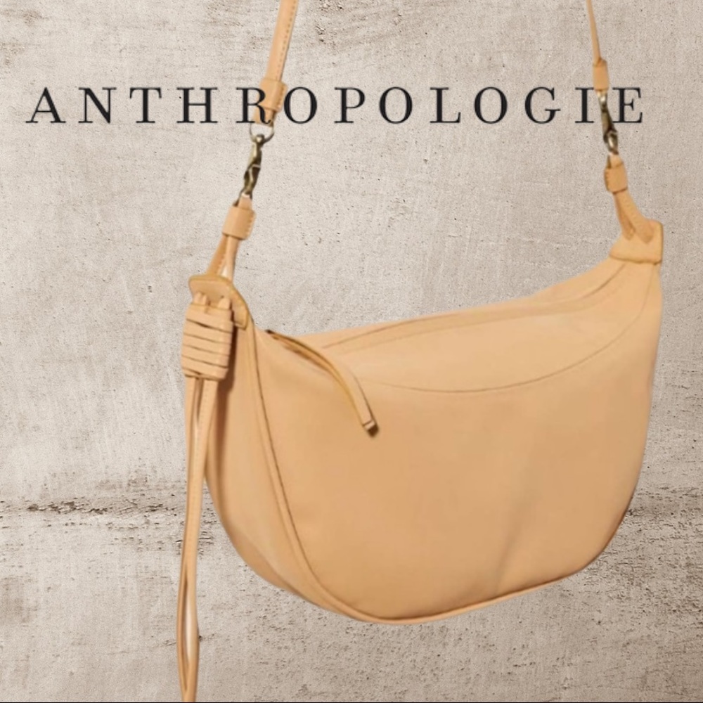 Anthropologie Lucie Crossbody Bag Half Moon